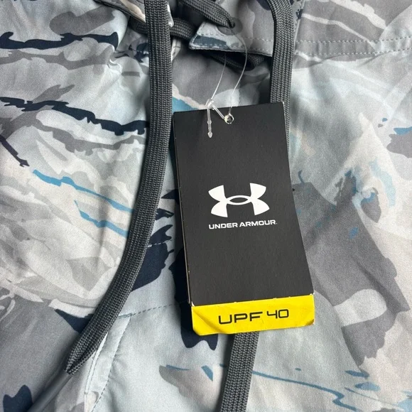 Under Armour Men's Camo Shorts - Gray and Blue NWT UPF 40 NWT - Picture 8 of 8